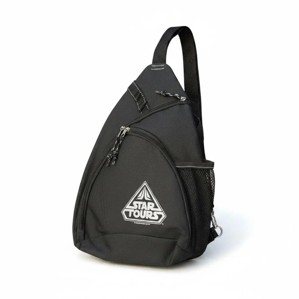 LIKE NEW Disney Star Tours Star Wars Black Sling Crossbody Bag
